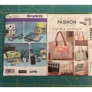 Two accessories purse/laptop patterns